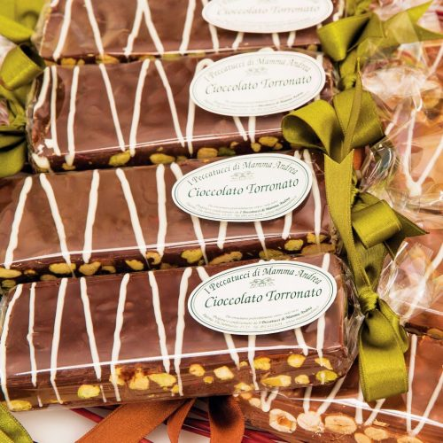 BARRA CIOCCOLATO TORRONATO FONDENTE E PISTACCHI G 150