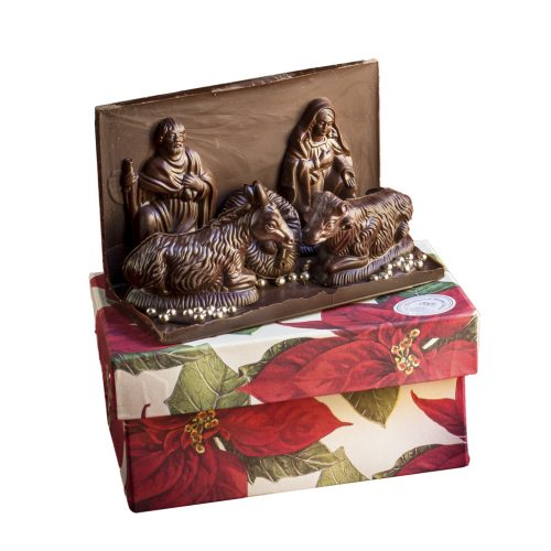 PRESEPE DI CIOCCOLATO FONDENTE - SCATOLA RETT. 