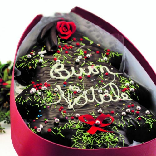 TORTA ALBERO ALLE SPEZIE RICOP. DI CIOCC. FOND. - SCATOLA TORTA ALBERO 