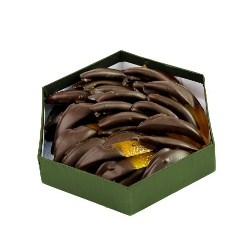 ARANCE RICOPERTE DI CIOCCOLATO FONDENTE - ESAGONALE 16
